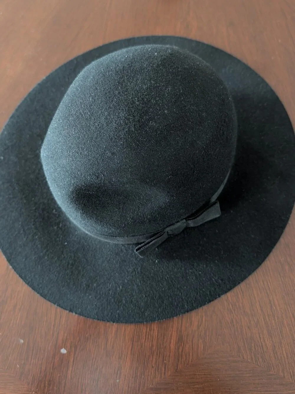 VTG Brixton Supply Co Black Fedora Hat 100% Wool Women's Size 7 (56 cm) Small